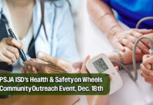 PSJA ISD’s health and Safety on Wheels Community Outreach Event, Dec. 18th
