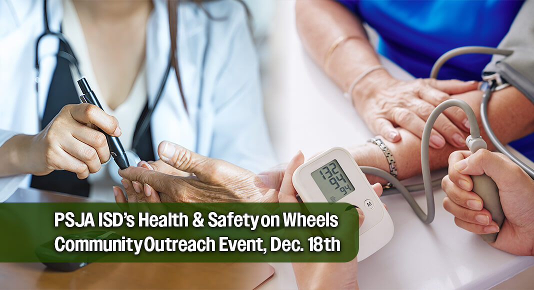 The Pharr-San Juan-Alamo ISD (PSJA ISD) Health Services Department, in partnership with the PSJA Police Department, will host the Health and Safety on Wheels event on Thursday, December 18, 2025, at Parkview Terrace Apartments in Pharr at 9:30 a.m. Image for illustration purposes