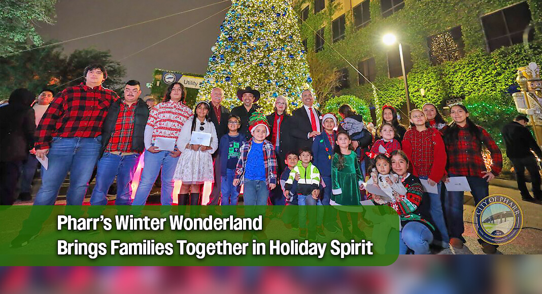 Downtown Pharr transformed into a shimmering Winter Wonderland as nearly 7,000 residents and visitors gathered to celebrate one of the city’s most beloved holiday traditions, the Lighting of the Christmas Tree and Downtown Park. Image courtesy of The City of Pharr