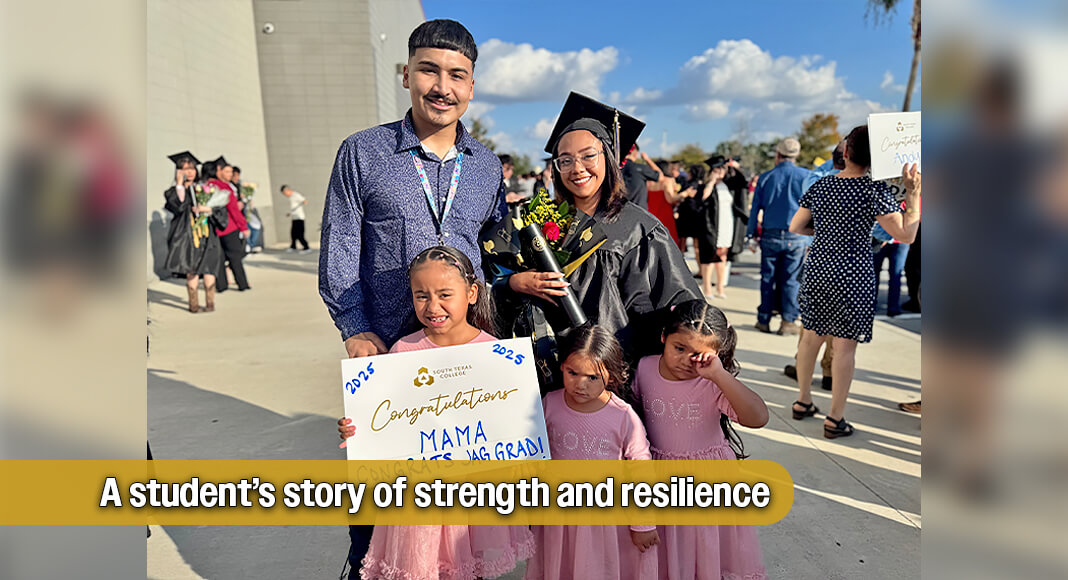 For Maria Orozco, 26, the journey to commencement is about more than earning a degree, it’s about finding her voice again, healing from past struggles and showing her three daughters that no matter how hard life gets, it’s never too late to rewrite your story. STC image