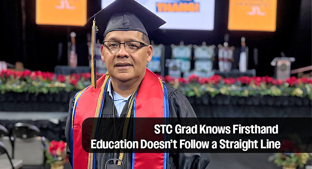 Coming from a long line of military service, BASOL graduate and United States Air Force veteran Rene Mendoza said earning his degree from South Texas College was both personal and deeply validating. STC image