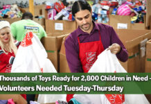 Volunteers Desperately Needed for Angel Tree Toy Distribution at The Salvation Army