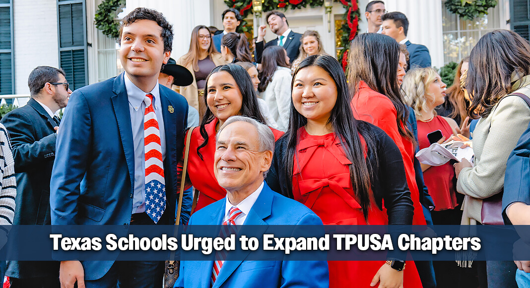 Governor Greg Abbott emphasized the importance of TPUSA Club America chapter enrollment and involvement on high school campuses across the state. Photo: Office of The Governor