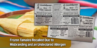 La Guadalupana Foods Recalls Frozen Tamales Due to Misbranding & an Undeclared Allergen