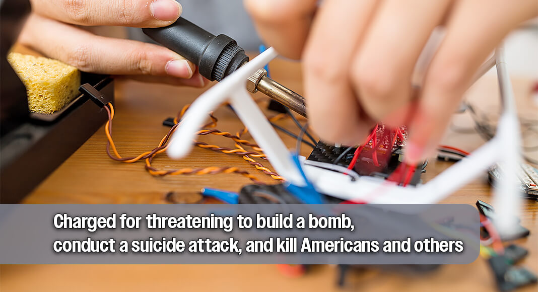 Afghan Citizen Federally Charged for Posting Threats to Build Bomb and Kill Americans