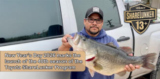 Toyota ShareLunker Program Launches 40th Anniversary Season on New Year’s Day