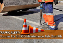Traffic Alert: Routine Maintenance and Lane Closures on SH 550 – February 2–5