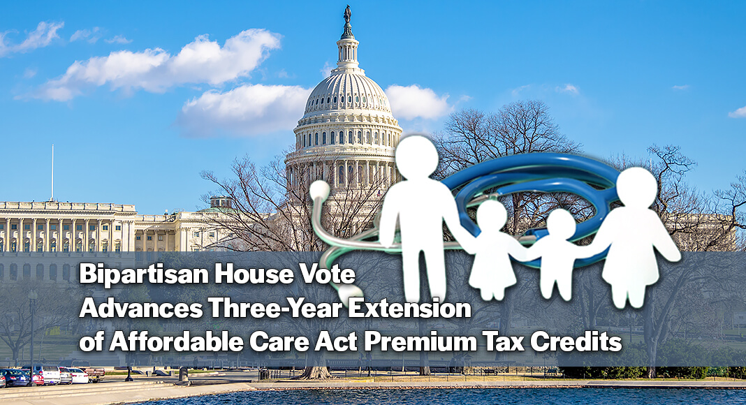 In Washington, D.C., the U.S. House of Representatives passed the Breaking the Gridlock Act with bipartisan support, extending Affordable Care Act premium tax credits for three additional years.Image for illustration purposes