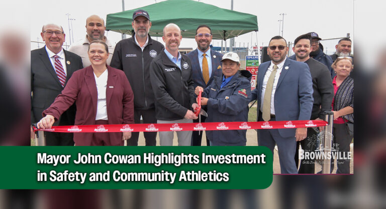 Ribbon Cutting Marks New Lighting at Brownsville Sports Park