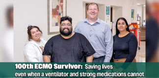 DHR Health Celebrates 100th ECMO Patient