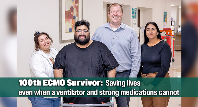 DHR Health Celebrates 100th ECMO Patient