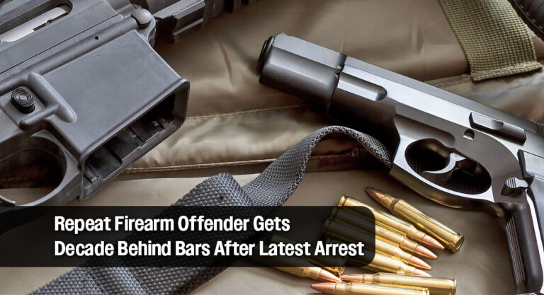 Felon Caught with Multiple Weapons After Fleeing Police Receives 120-Month Sentence