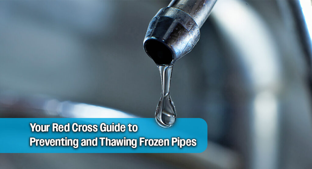 The American Red Cross has steps you can take to prevent your pipes from freezing and ways you can thaw your pipes properly if they freeze. Image for illustration purposes 
