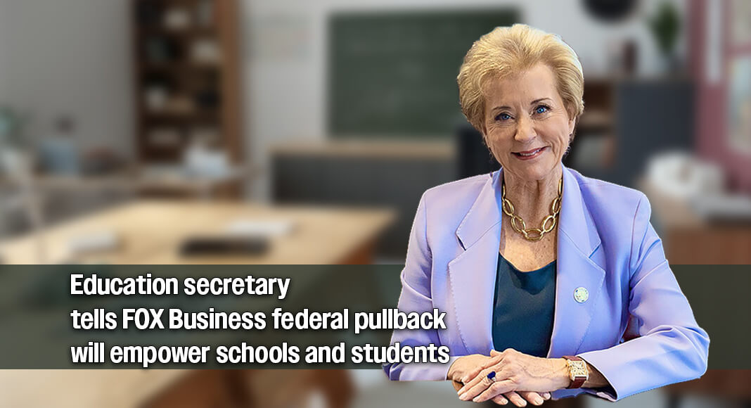 Data from the Office of Personnel Management cited during the interview shows the department has cut approximately 39 percent of its workforce, eliminating about 2,000 positions between January and November 2025. Image: US Department of Education, CC BY 2.0 <https://creativecommons.org/licenses/by/2.0>, via Wikimedia Commons. Bgd for illustration purposes