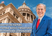Governor Fills Key Roles in Criminal Justice, Transportation, and Professional Licensing Boards