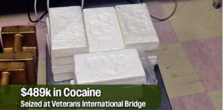 Brownsville CBP officers seize $489k in Cocaine at Veterans International Bridge