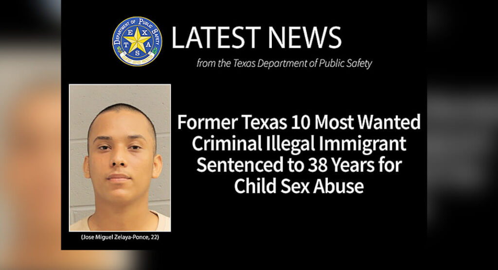 Former Texas Most Wanted Criminal Sentenced to 38 Years for Child Sexual Assault