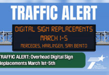 TRAFFIC ALERT: Overhead Digital Sign Replacements March 1st-5th