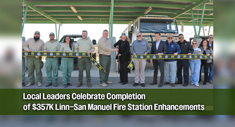 Ribbon Cutting Marks Completion of Linn–San Manuel Fire Station Enhancements