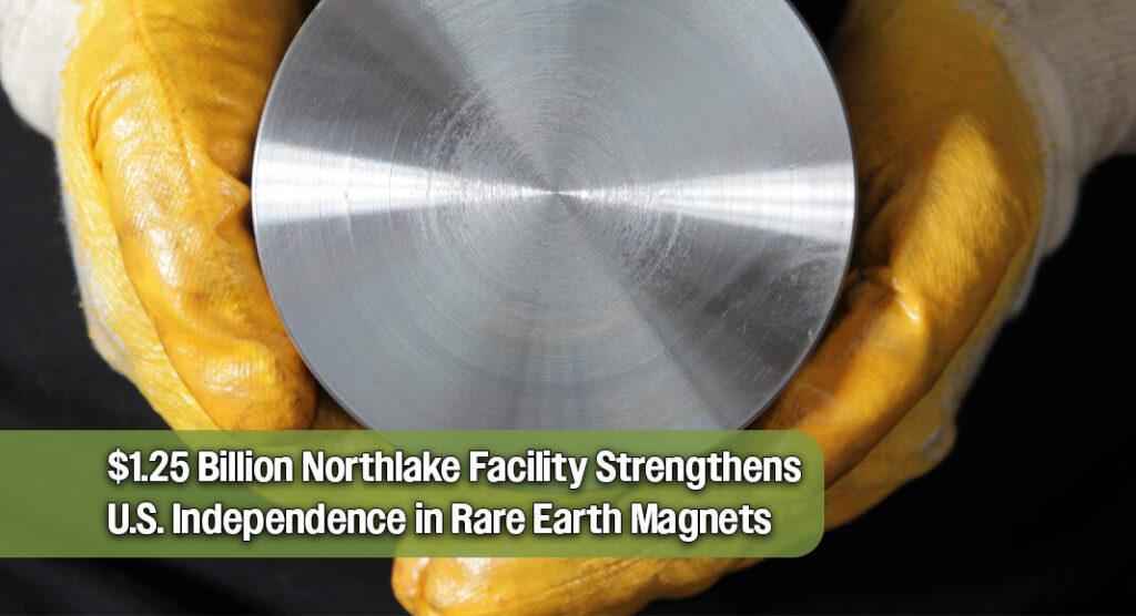 Governor Greg Abbott announced MP Materials Corp. will expand its presence in Texas and establish a rare earth magnet manufacturing campus in Northlake that will create more than 1,500 new jobs and represents more than $1.25 billion in capital investment. Image for illustration purposes