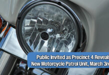 Motorcycle Patrol Unit to be Unveiled at March 3 Commissioners Court Ceremony