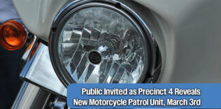 Motorcycle Patrol Unit to be Unveiled at March 3 Commissioners Court Ceremony
