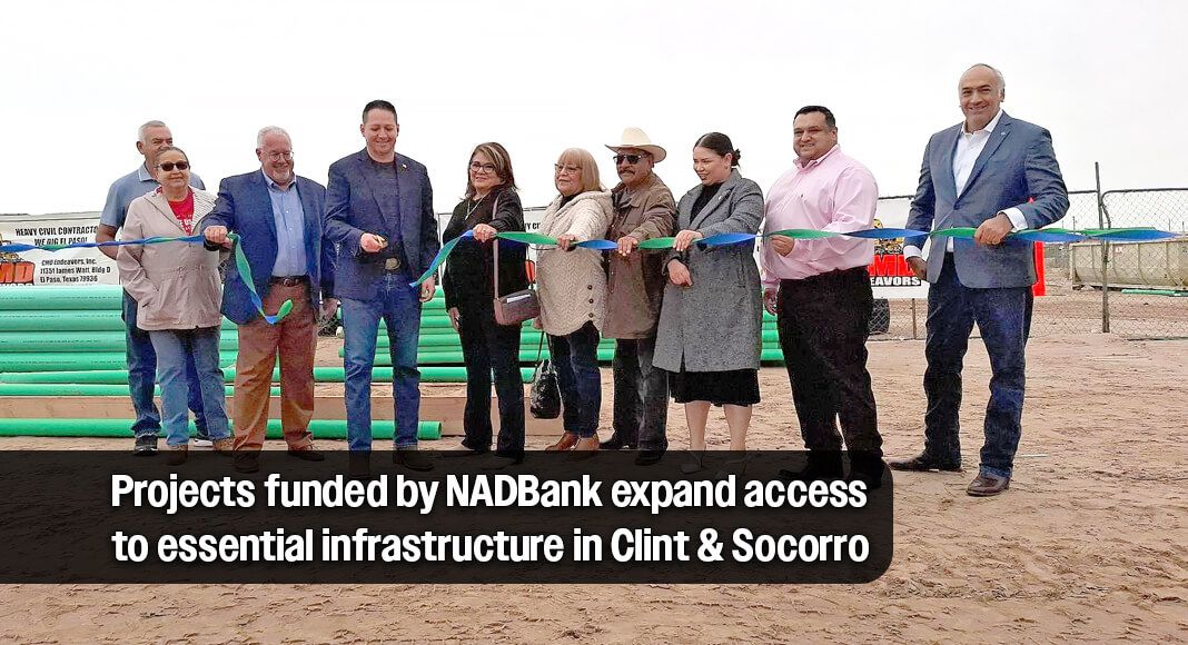The projects in Bejar Estates and Angels Park, which started in the planning stage in 2018 and 2022 respectively, will benefit residents in Socorro and Clint, Texas. Courtesy image