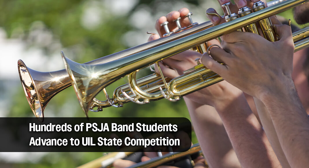 Nearly 500 Pharr-San Juan-Alamo ISD band students earned 1st Division medals at the University of Interscholastic League (UIL) Band Solo & Ensemble Contest held on Saturday, February 7, 2026, at McAllen Memorial High School. Image for illustration purposes