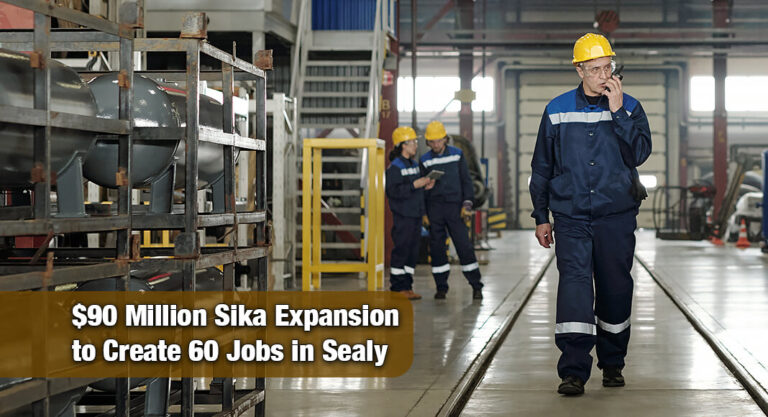 Sika to Invest Over $90 Million in Major Expansion of Sealy Facility