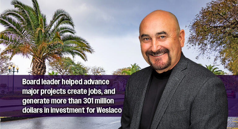 Fred Perez Concludes Six Years of Service on Weslaco EDC Board