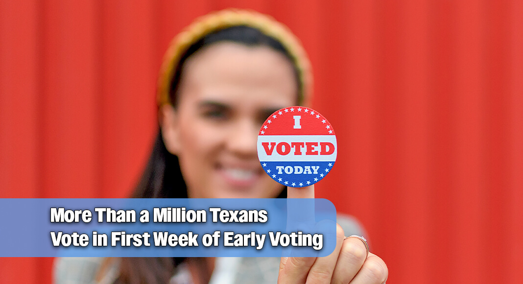 Early voting began Feb. 17 and runs through Friday, Feb. 27. More than a million Texans cast ballots during the first week of early voting. Image for illustration purposes
