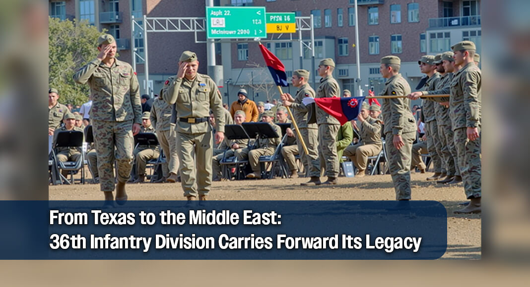 The ceremony marked an important milestone in the division’s deployment process, recognizing the dedication of service members and the sacrifices of their families. Photo by Staff Sgt. Christina Clardy via Texas Military Department