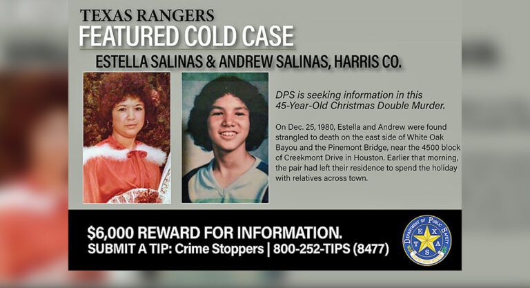 Texas Rangers Seek New Tips in 45-Year-Old Christmas Double Murder in Harris Co.
