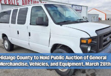 Hidalgo County to Hold Public Auction of General Merchandise, Vehicles, and Equipment, March 28th