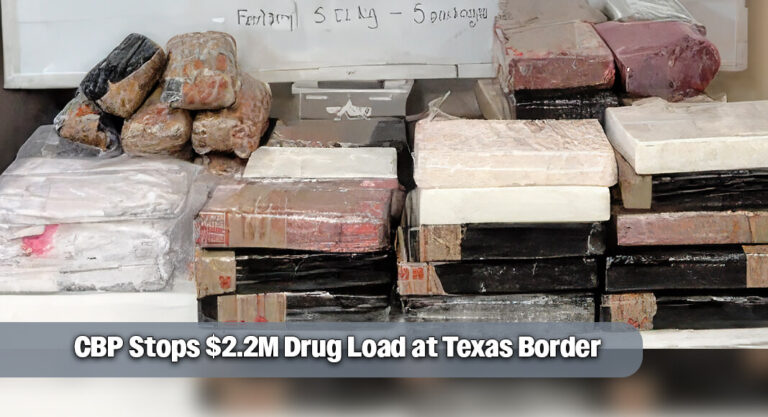 Officers Intercept $2.2M in Cocaine, Heroin, Fentanyl at at Del Rio Port of Entry