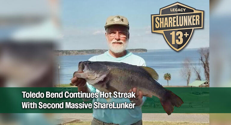 14.23‑Pound Largemouth Marks Toledo Bend’s Second Legacy Catch of the Season