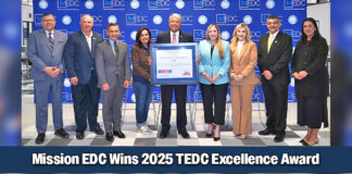 Mission EDC Receives 2025 Economic Excellence Recognition Award from TEDC