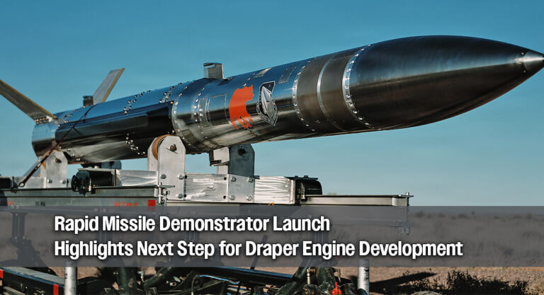 Supersonic Test Flight Boosts Confidence in Draper Rocket Engine Technology