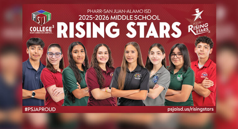 Eight PSJA Middle School Students Recognized as 2025–2026 Rising Stars