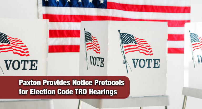 Texas Courts Face New Election Temporary Restraining Order Rules