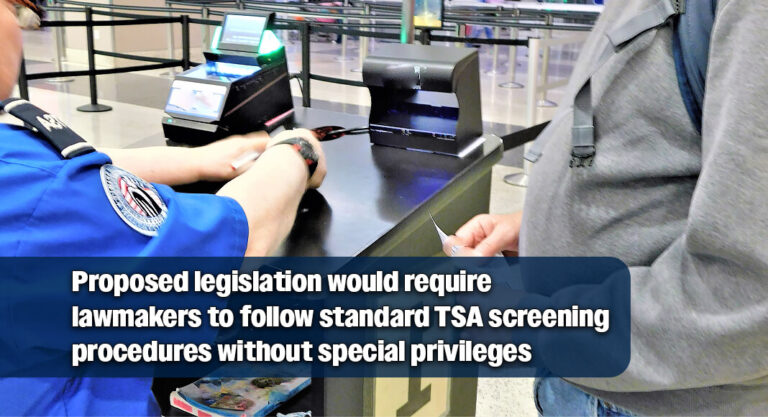 Bill Aims to End Preferential Airport Security Access for Members of Congress