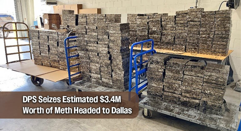 DPS Seizes Estimated $3.4M Worth of Meth Headed to Dallas