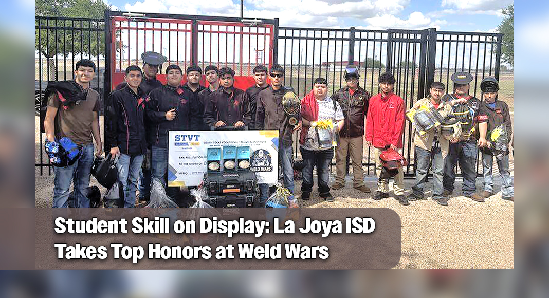La Joya ISD welding students recently sparked success and welded their way to the top, earning top honors on a regional stage and showcasing the district’s strength in Career and Technical Education. Image courtesy of La Joya ISD