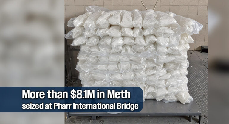 CBP Officers Seize more than $8.1M in Meth at Pharr International Bridge