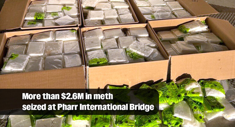 CBP Officers Seize more than $2.6M in Meth at Pharr International Bridge