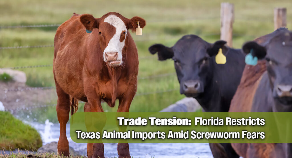 Florida Shuts Gates to South Texas Livestock; Miller Warns of Growing Parasite Threat