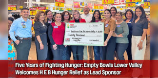 H-E-B Hunger Relief Named Title and Presenting Sponsor of the 5th Empty Bowls Lower Valley