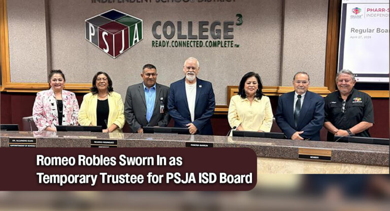PSJA ISD School Board Appoints Temporary Trustee to Fill Board Vacancy