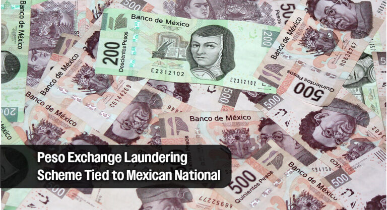 Mexican Citizen Pleads Guilty in Black Market Peso Exchange Laundering Case