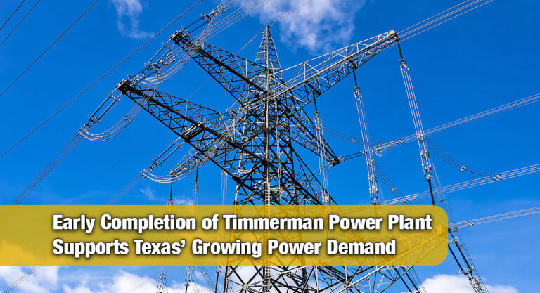 Timmerman Power Plant Comes Fully Online One Month Early